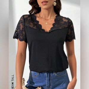 SHEIN TALL | Lace Short Sleeve